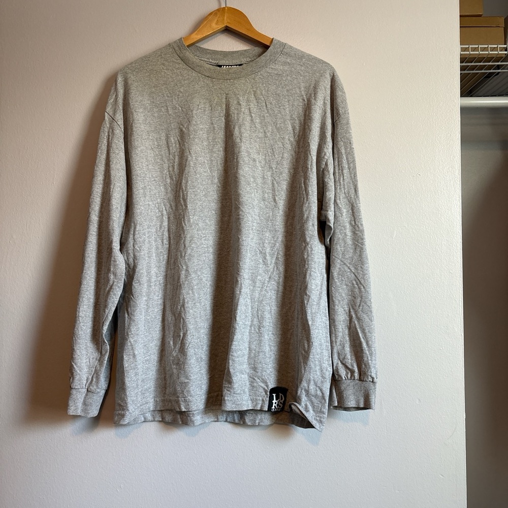 Gray Long Sleeve Men's Shirt